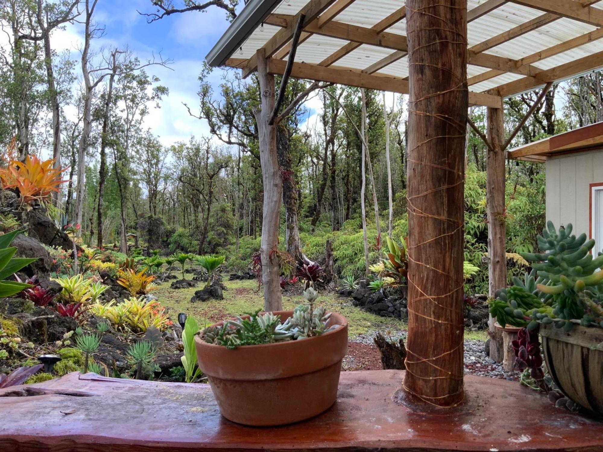 Exotic Garden Cottage At Amazing Volcano Fissure Mountain View Exterior foto
