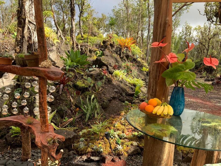 Exotic Garden Cottage At Amazing Volcano Fissure Mountain View Exterior foto